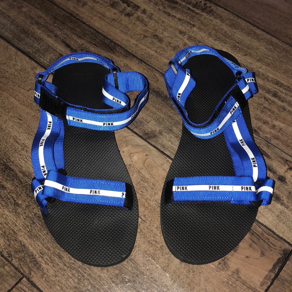 PINK Velcro sandals NWOT